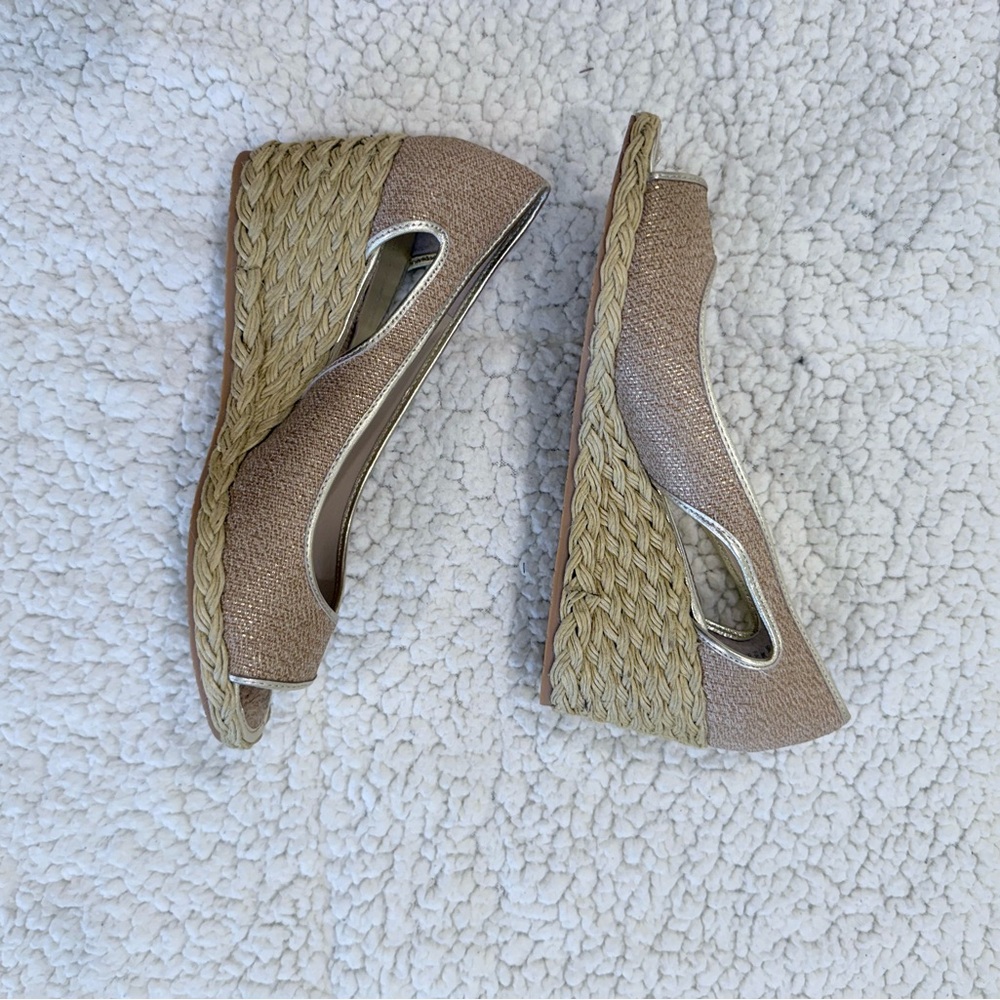 Donald J. Pliner Tan Wedge Shoes